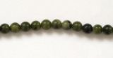 přírodní NEFRIT olivový - kuličky 1 ks